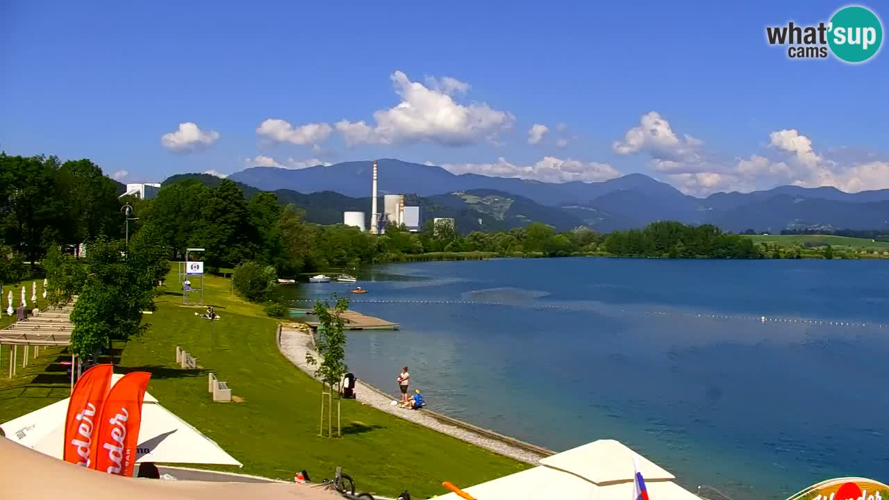Web kamera Velenjsko jezero – Plaža Velenje uživo