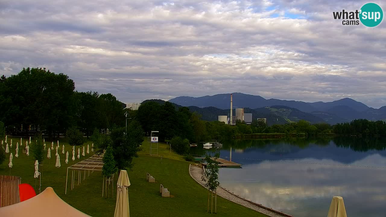 Webcam lago Velenje – Vista en directo desde Velenje Beach