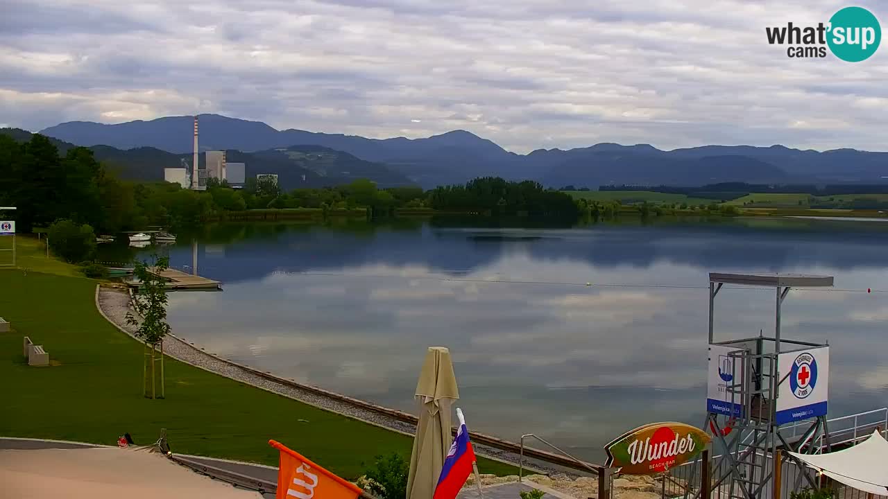 Webcam lago Velenje – Vista en directo desde Velenje Beach