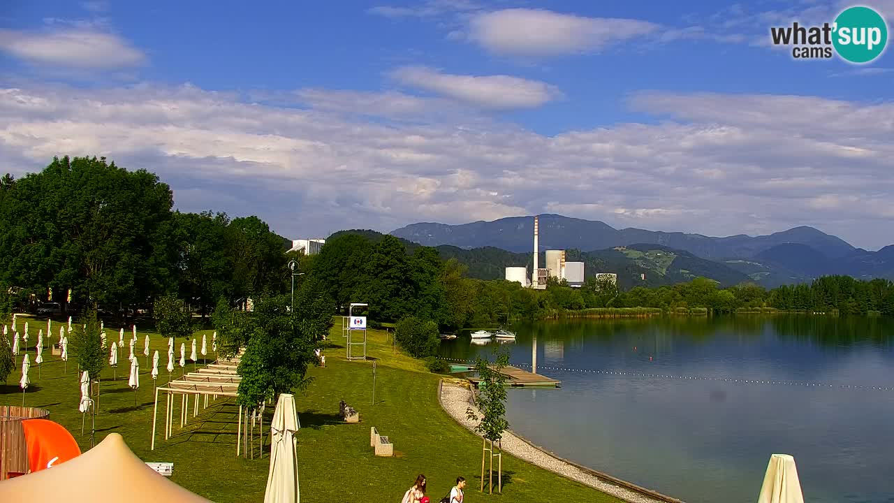 Webcam lago Velenje – Vista en directo desde Velenje Beach