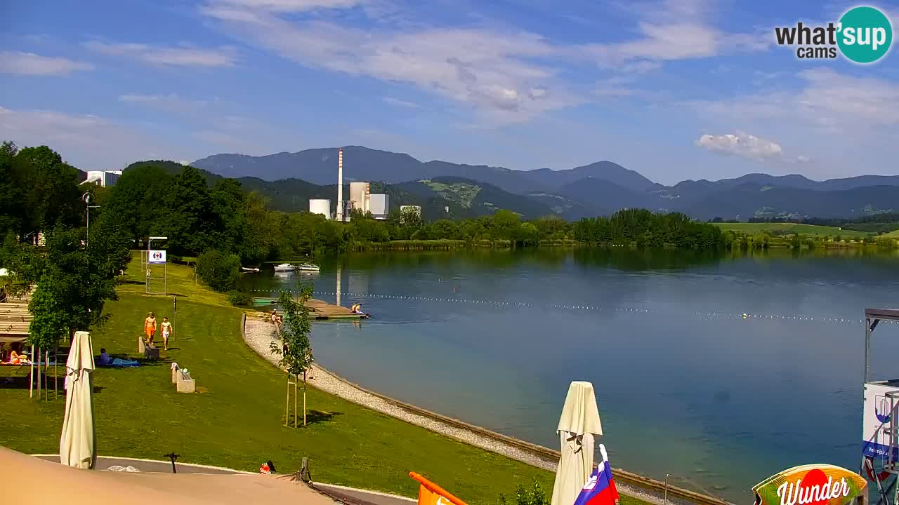 Web kamera Velenjsko jezero – Plaža Velenje uživo