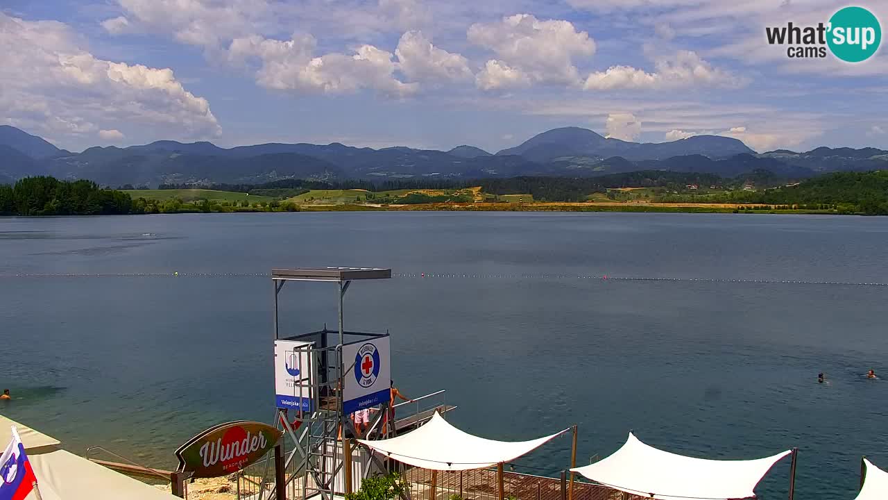 Webcam lac de Velenje – Vue en direct depuis Velenje Beach