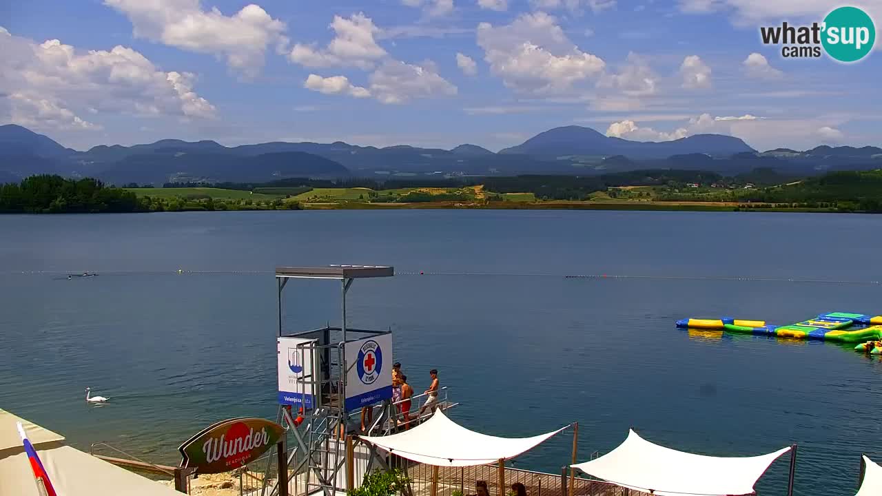 Webcam lago Velenje – Vista en directo desde Velenje Beach