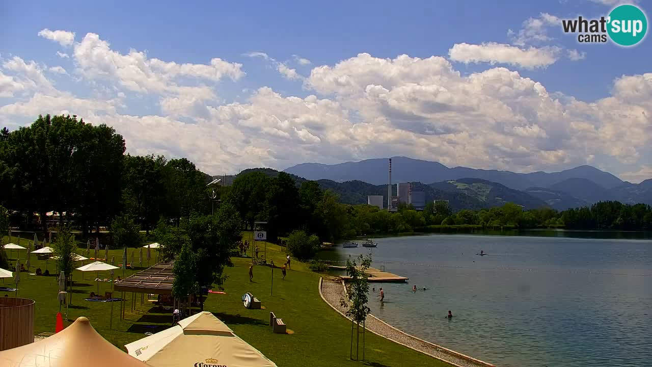 Webcam lago Velenje – Vista en directo desde Velenje Beach