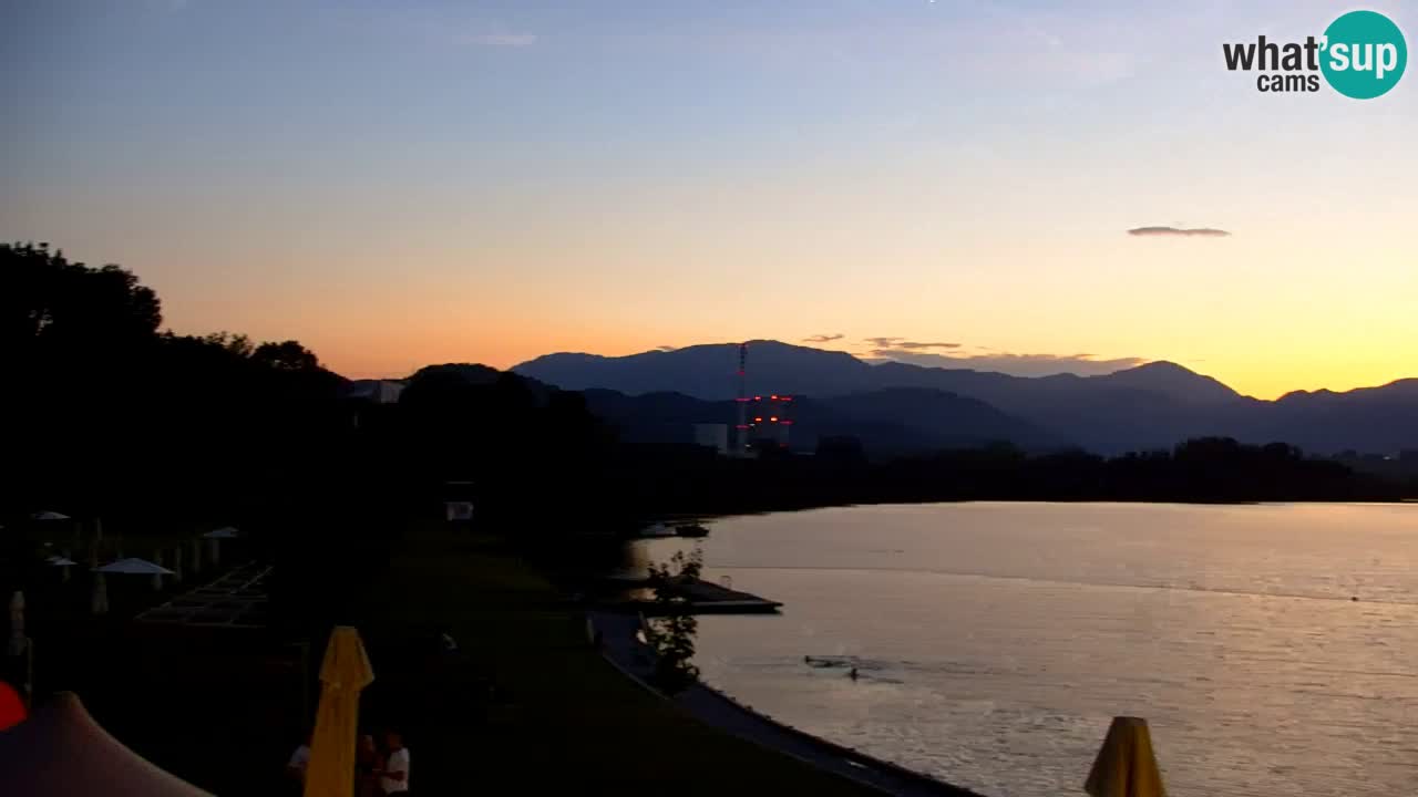 Webcam lago Velenje – Vista en directo desde Velenje Beach
