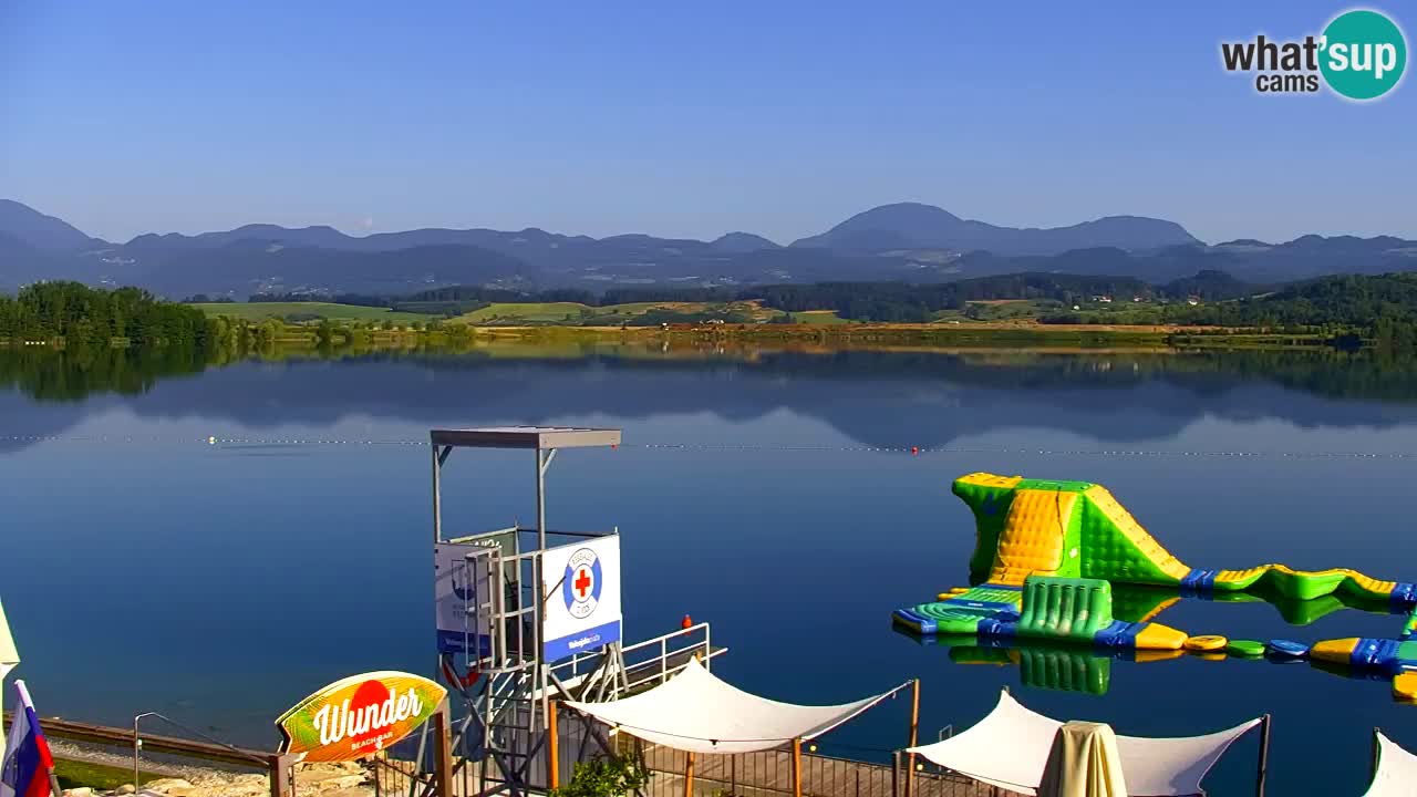 Webcam lago Velenje – Vista en directo desde Velenje Beach