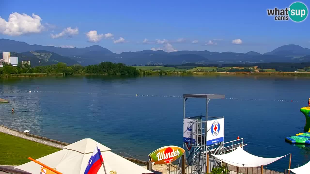Webcam lac de Velenje – Vue en direct depuis Velenje Beach