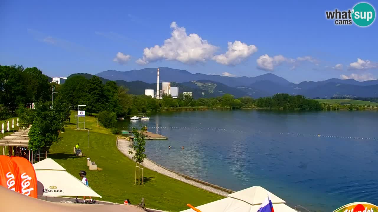 Web kamera Velenjsko jezero – Plaža Velenje uživo