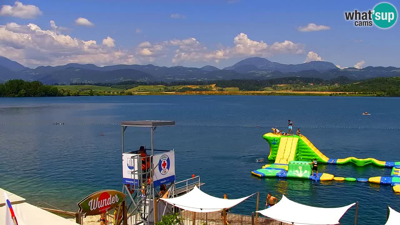 Web kamera Velenjsko jezero – Plaža Velenje uživo