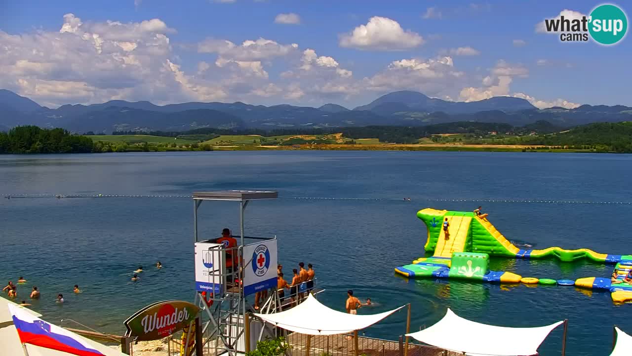 Webcam lac de Velenje – Vue en direct depuis Velenje Beach