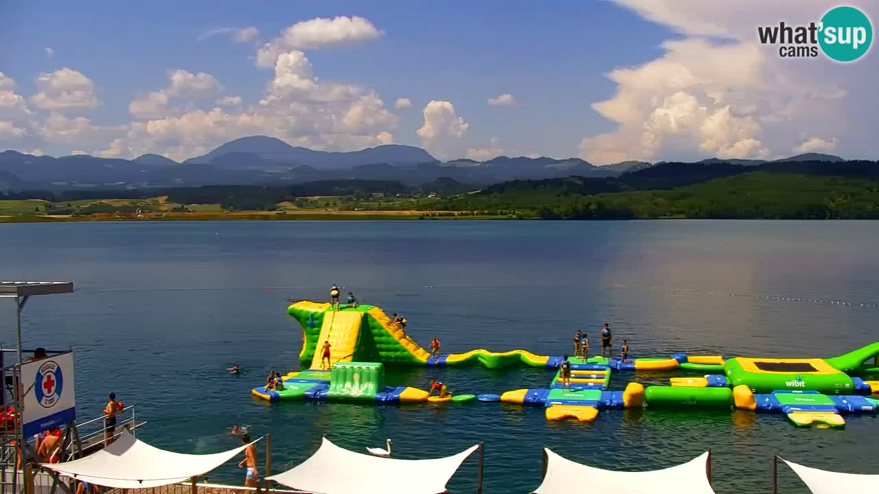 Webcam lago Velenje – Vista en directo desde Velenje Beach