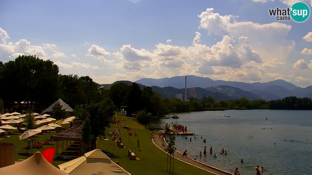 Webcam lac de Velenje – Vue en direct depuis Velenje Beach
