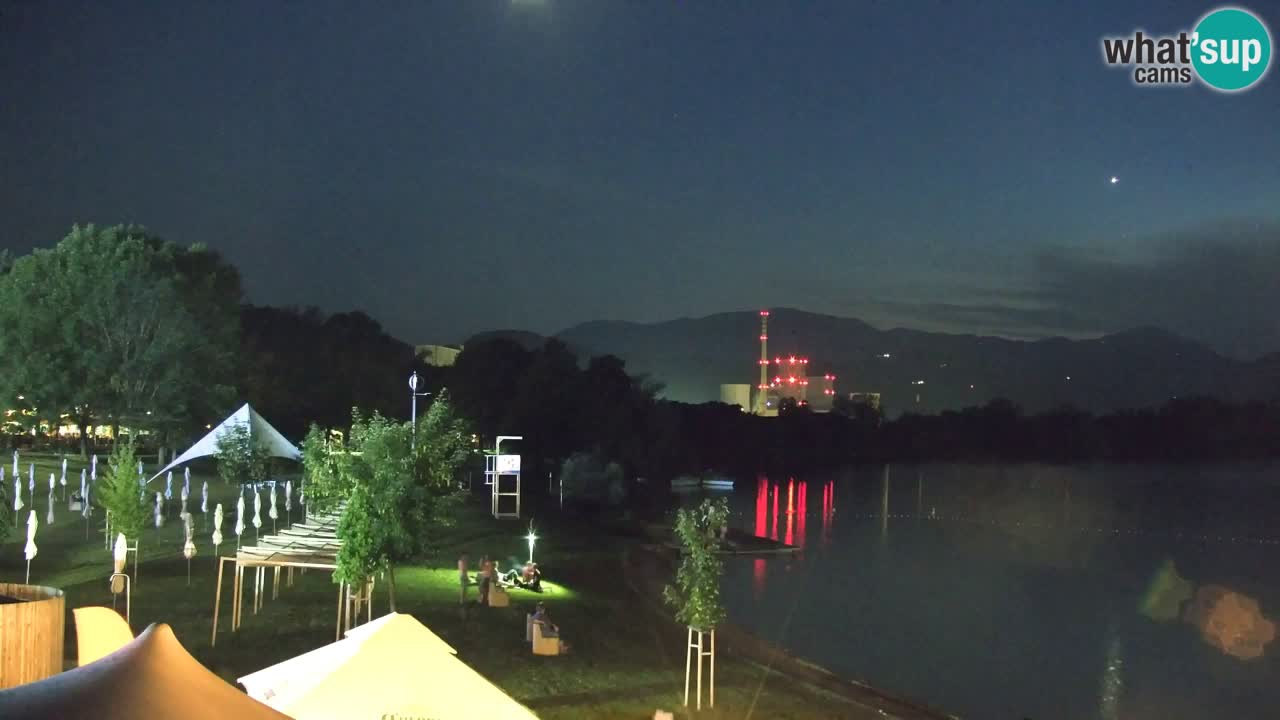Webcam lago Velenje – Vista en directo desde Velenje Beach