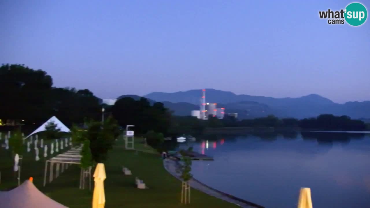 Webcam lago Velenje – Vista en directo desde Velenje Beach