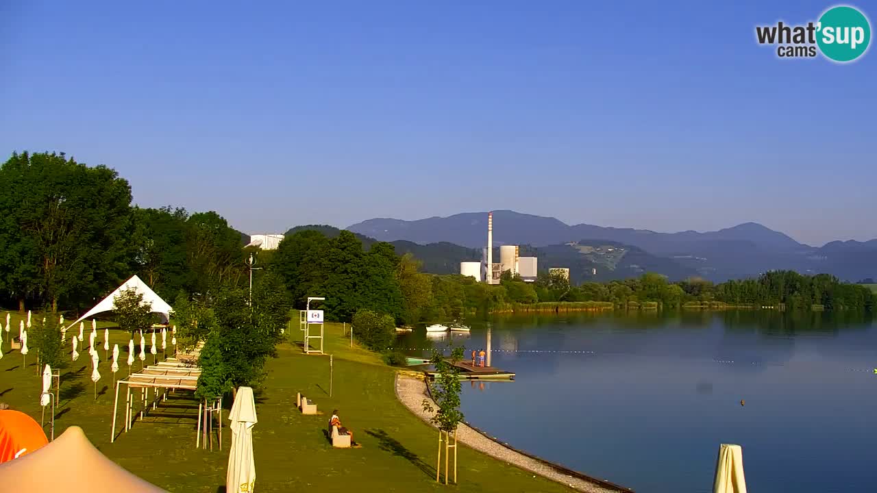 Web kamera Velenjsko jezero – Plaža Velenje uživo