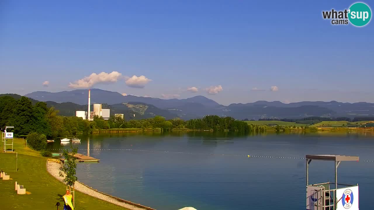 Webcam lago Velenje – Vista en directo desde Velenje Beach