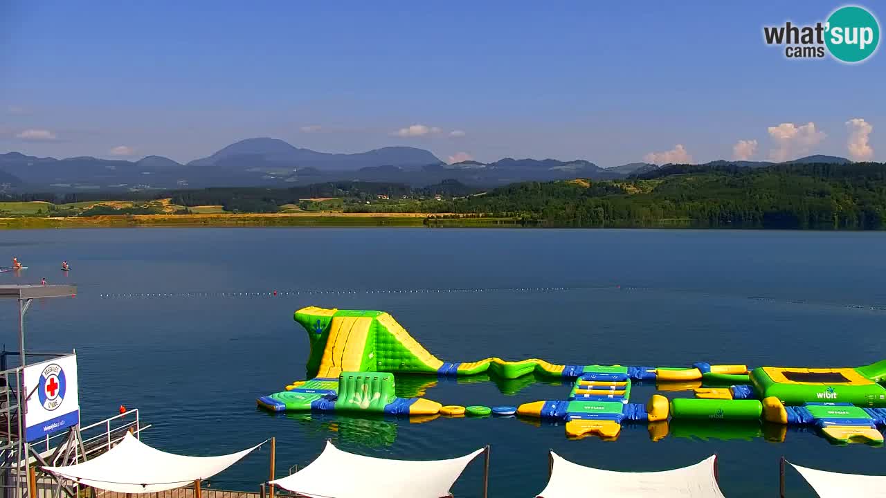 Webcam lago Velenje – Vista en directo desde Velenje Beach