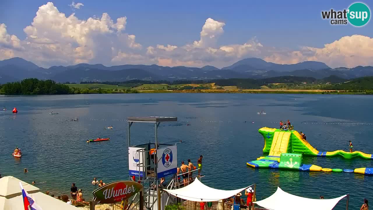 Web kamera Velenjsko jezero – Plaža Velenje uživo