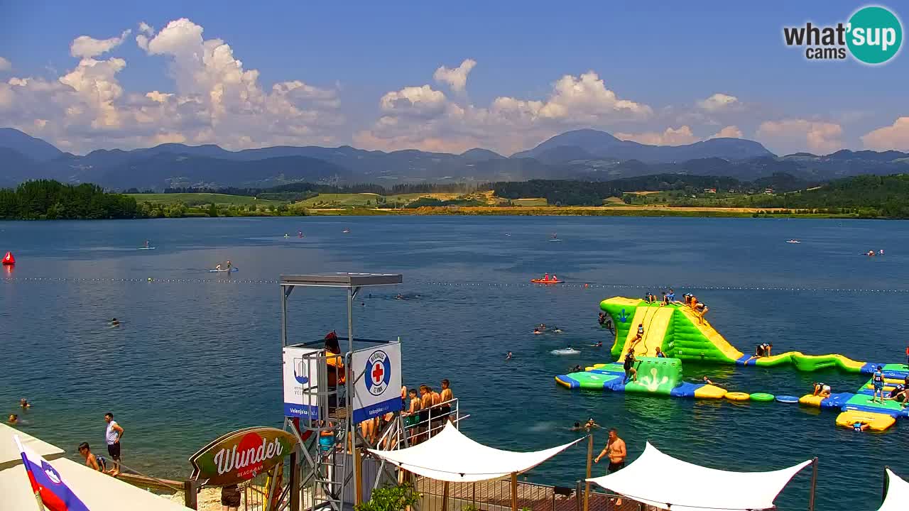 Webcam lac de Velenje – Vue en direct depuis Velenje Beach