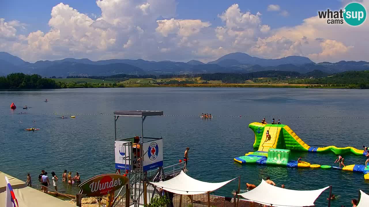 Web kamera Velenjsko jezero – Plaža Velenje uživo