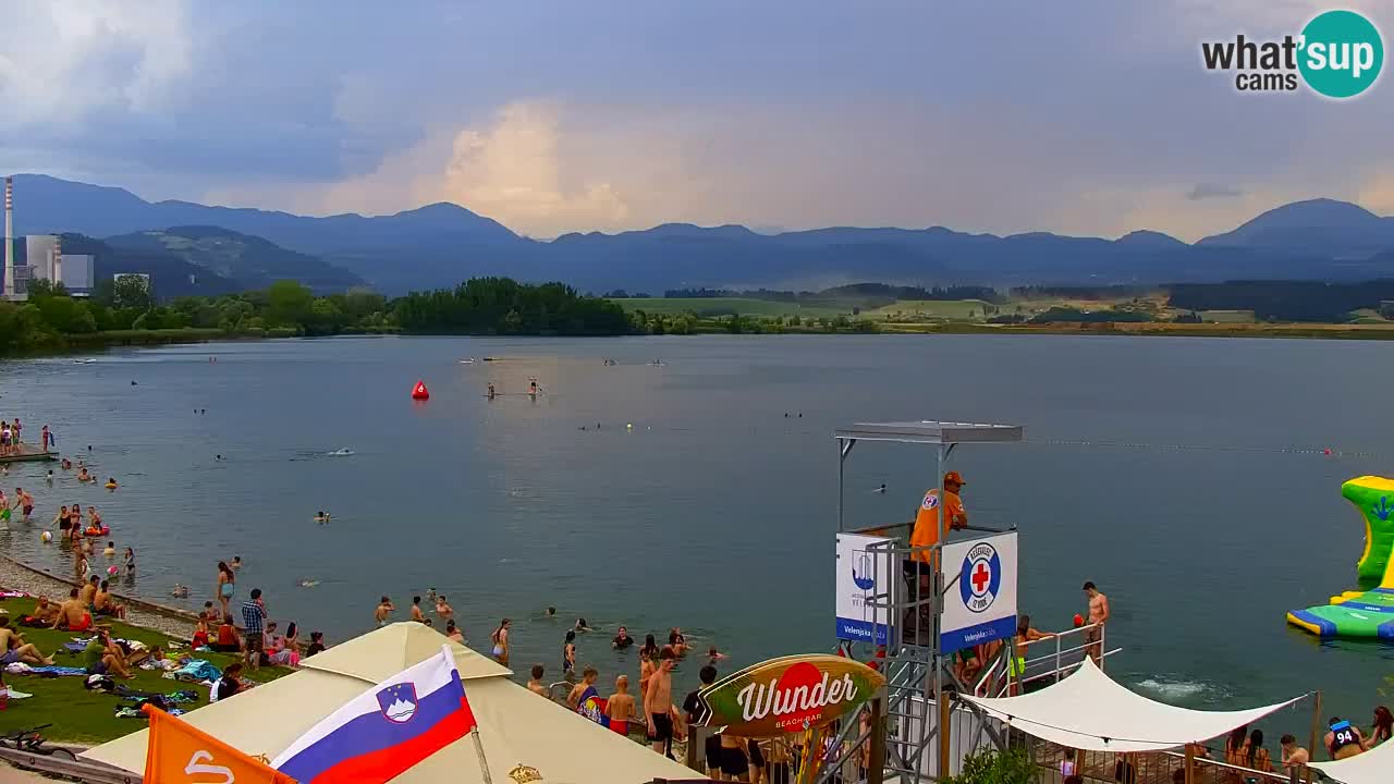 Webcam lac de Velenje – Vue en direct depuis Velenje Beach