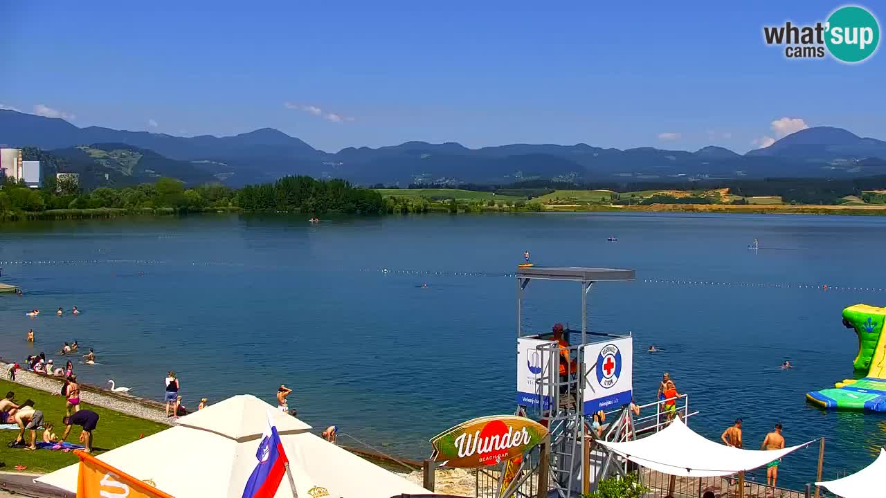 Web kamera Velenjsko jezero – Plaža Velenje uživo