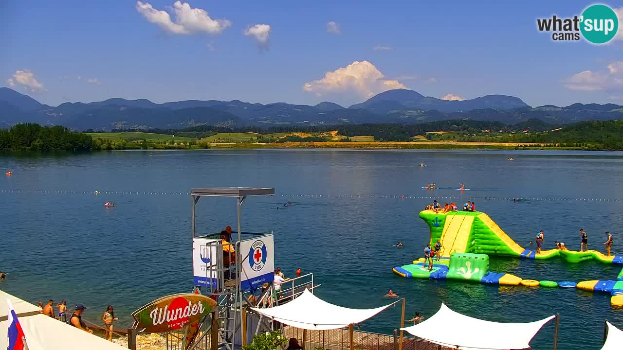 Webcam lac de Velenje – Vue en direct depuis Velenje Beach