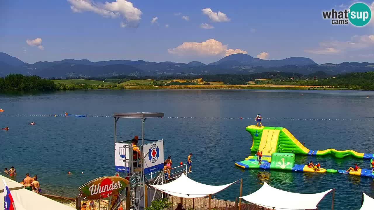 Web kamera Velenjsko jezero – Plaža Velenje uživo