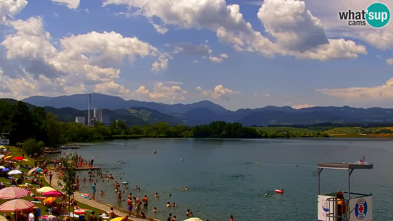 Webcam Lago di Velenje – Spiaggia di Velenje in diretta