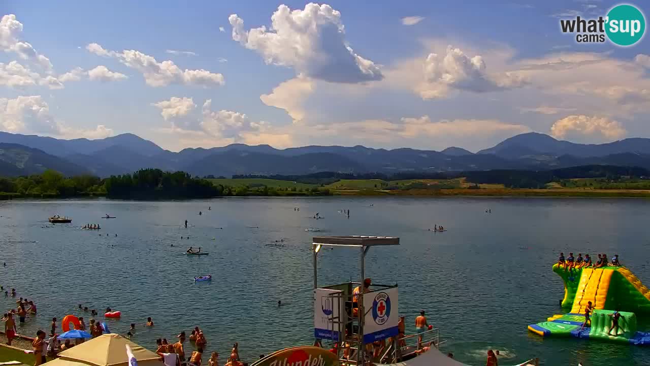 Web kamera Velenjsko jezero – Plaža Velenje uživo