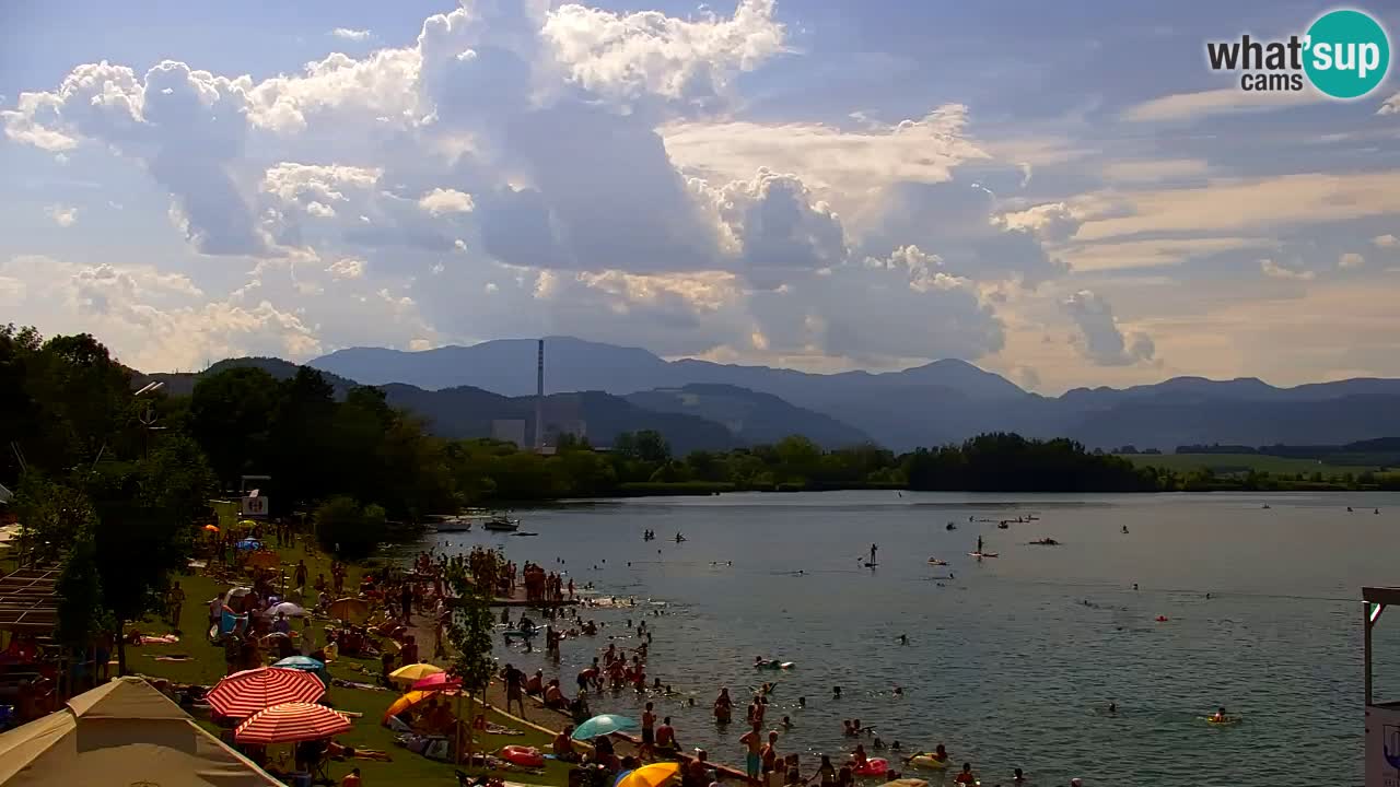 Webcam lac de Velenje – Vue en direct depuis Velenje Beach