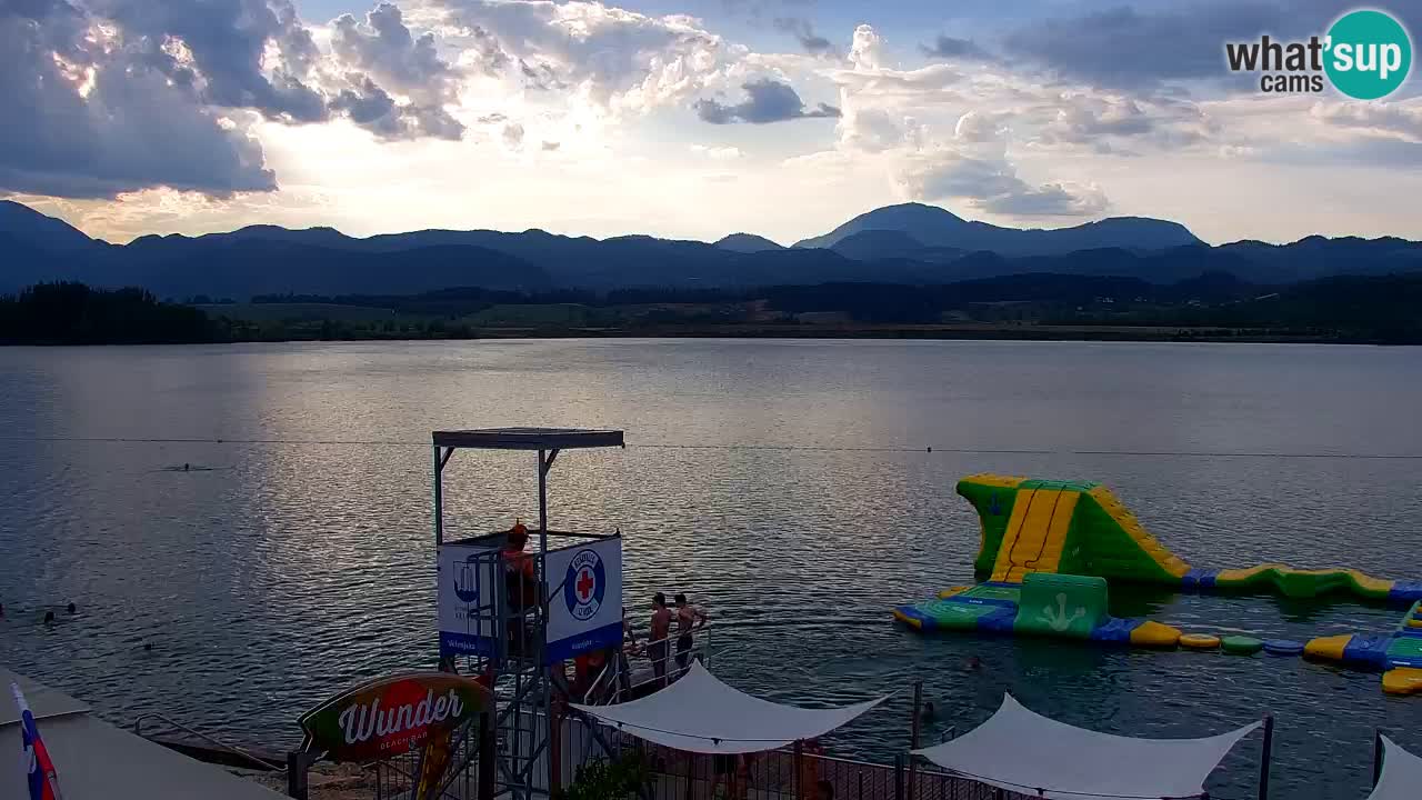 Webcam lago Velenje – Vista en directo desde Velenje Beach