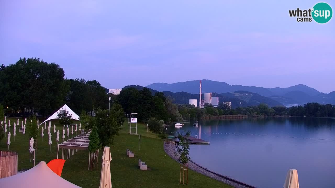 Webcam lac de Velenje – Vue en direct depuis Velenje Beach