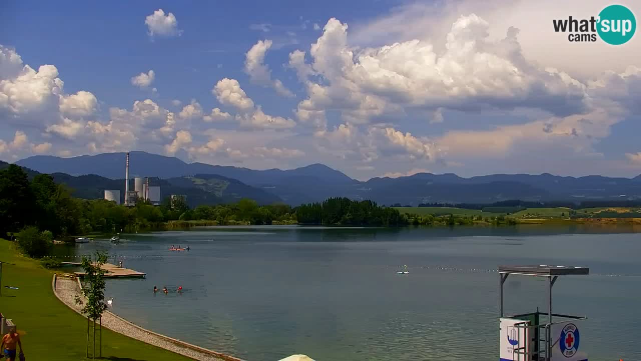Web kamera Velenjsko jezero – Plaža Velenje uživo