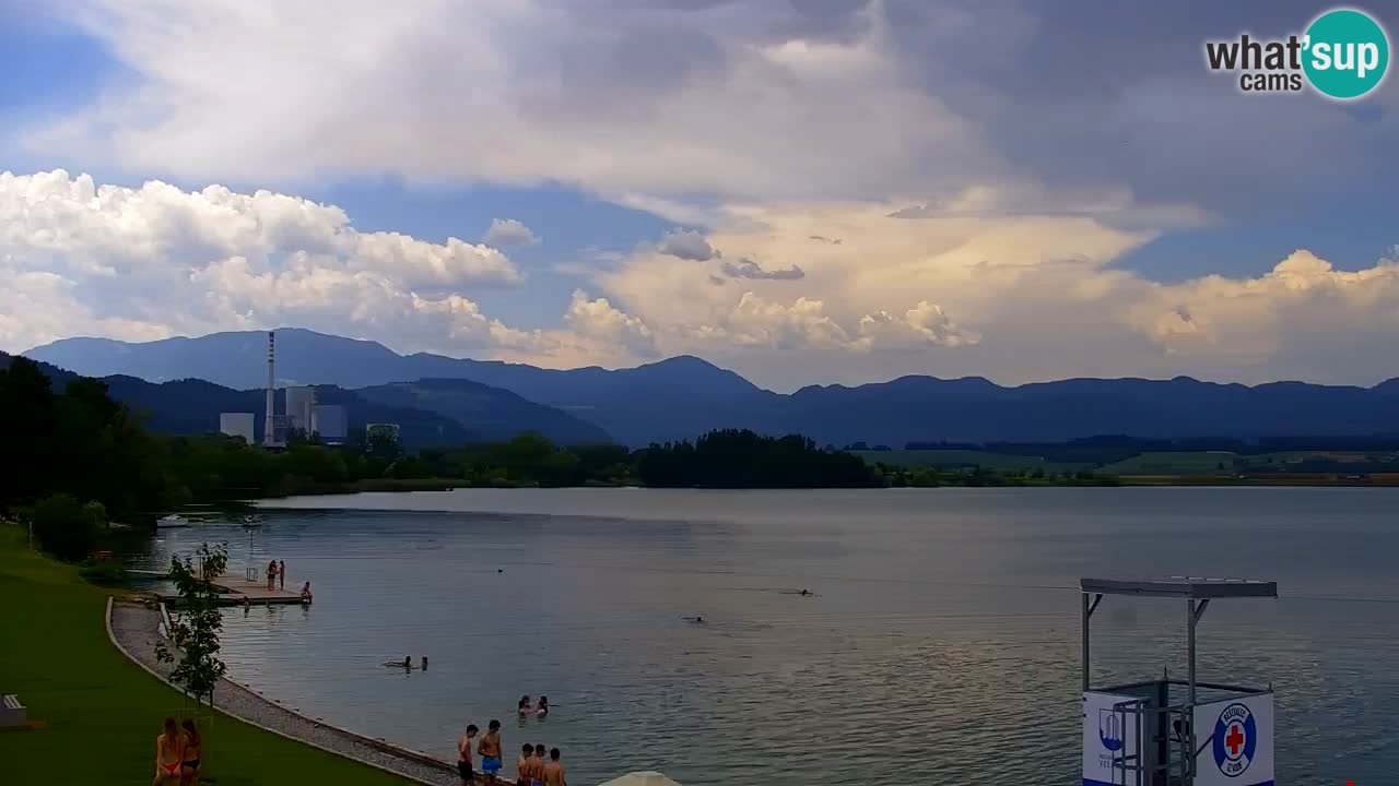 Webcam Lago di Velenje – Spiaggia di Velenje in diretta