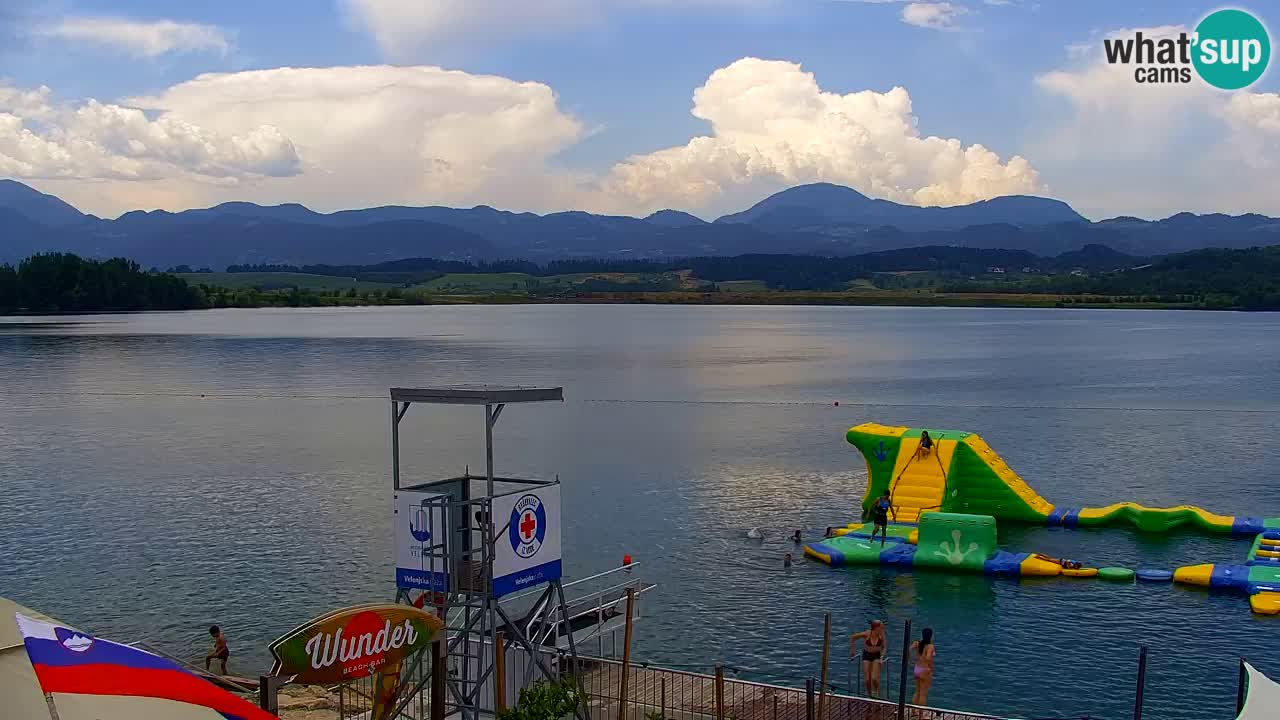 Webcam lago Velenje – Vista en directo desde Velenje Beach