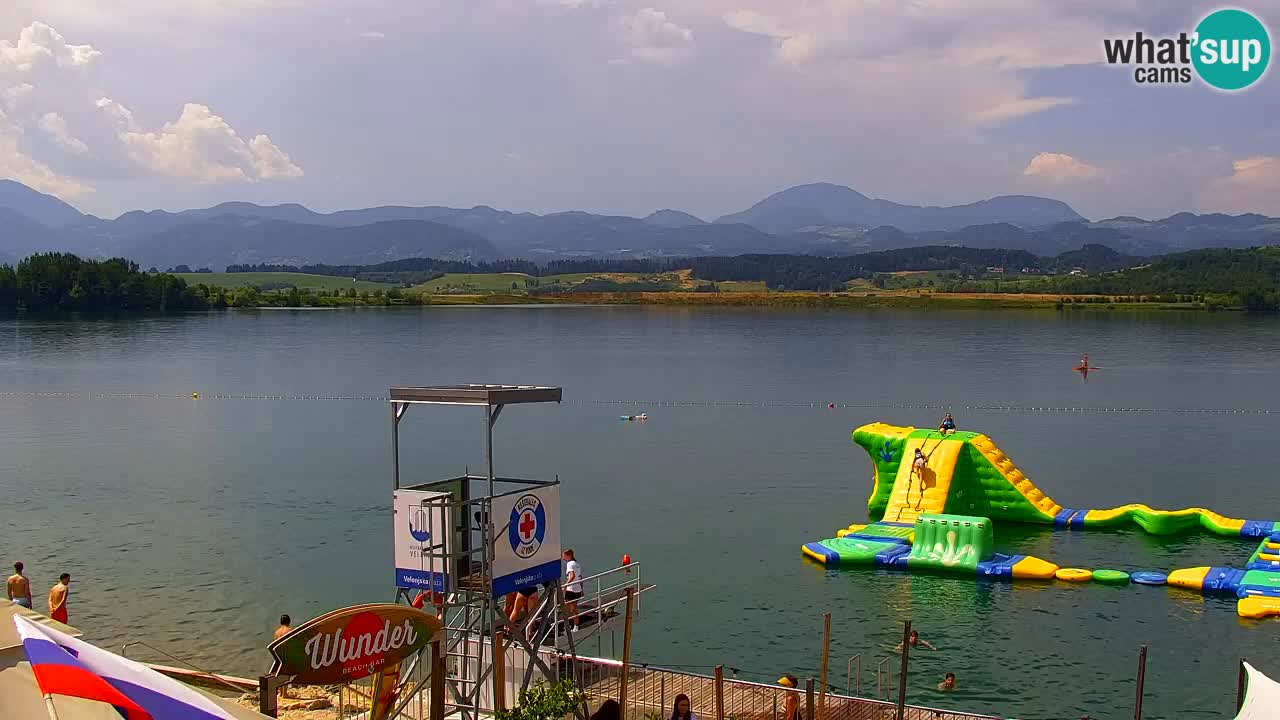 Webcam lago Velenje – Vista en directo desde Velenje Beach