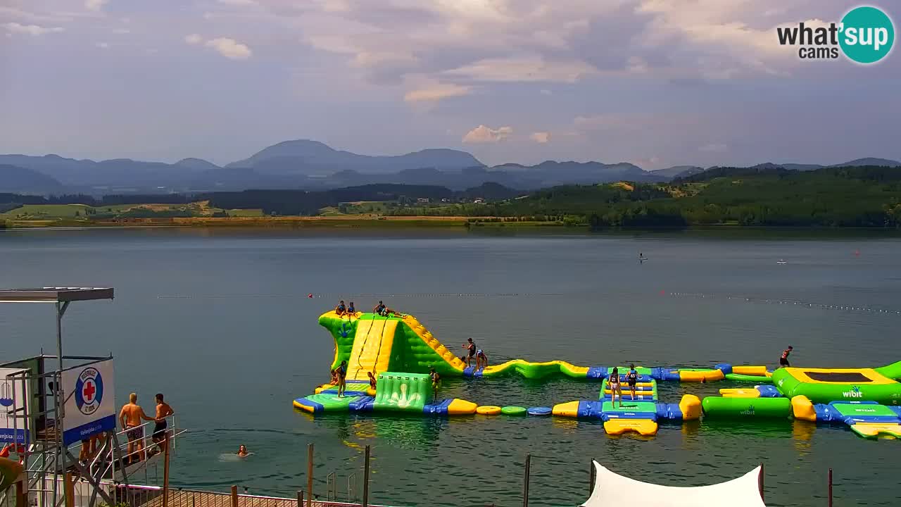 Web kamera Velenjsko jezero – Plaža Velenje uživo