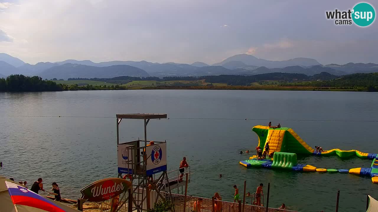 Webcam lac de Velenje – Vue en direct depuis Velenje Beach