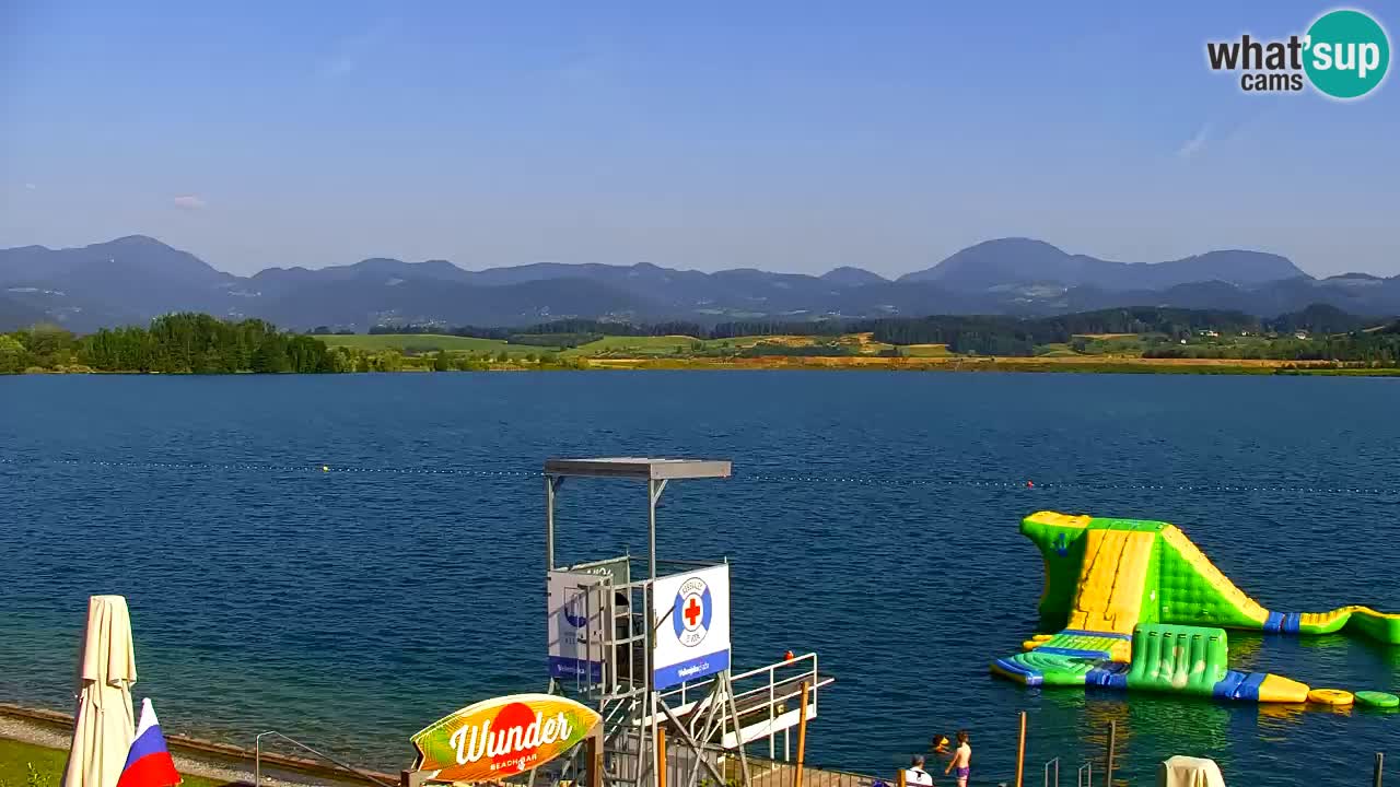 Webcam lac de Velenje – Vue en direct depuis Velenje Beach