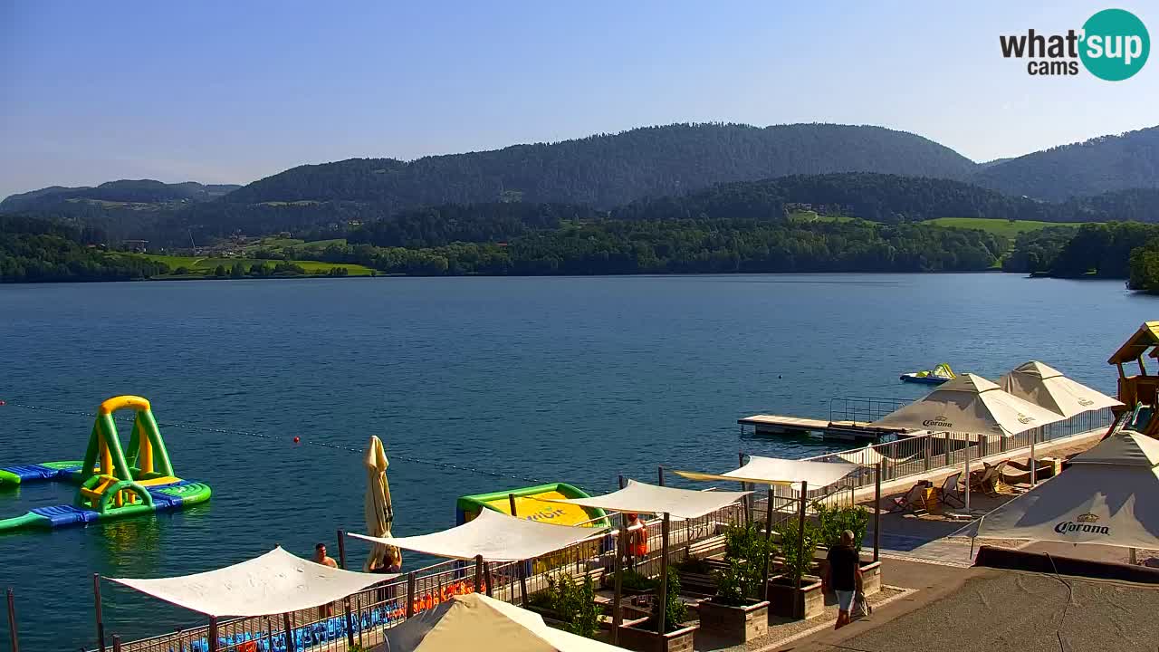 Webcam lago Velenje – Vista en directo desde Velenje Beach