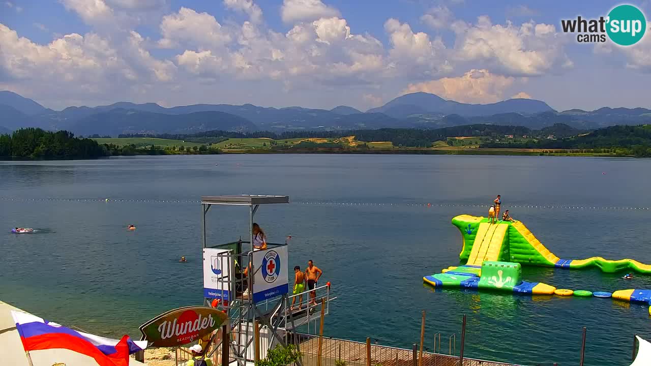 Webcam lago Velenje – Vista en directo desde Velenje Beach