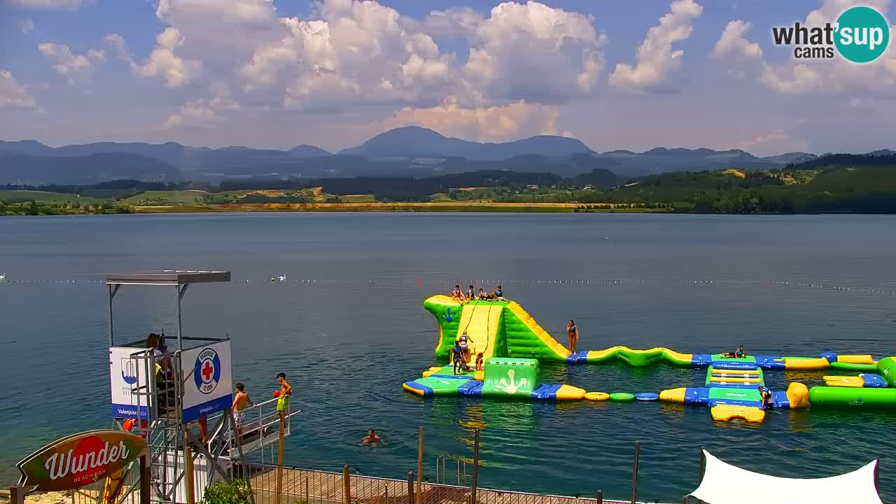 Webcam lac de Velenje – Vue en direct depuis Velenje Beach