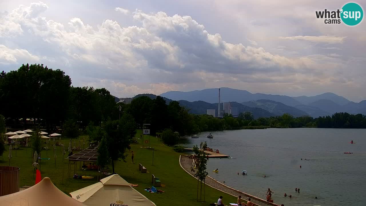 Webcam lago Velenje – Vista en directo desde Velenje Beach