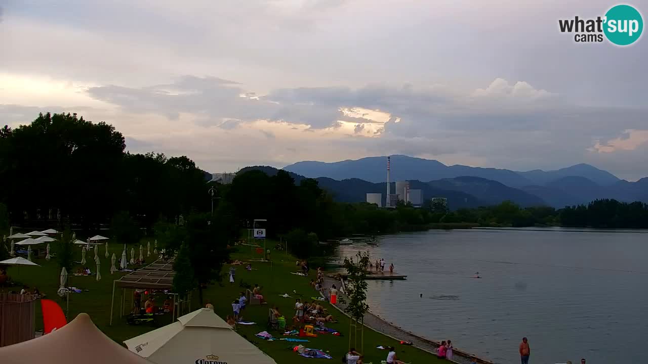 Webcam lac de Velenje – Vue en direct depuis Velenje Beach