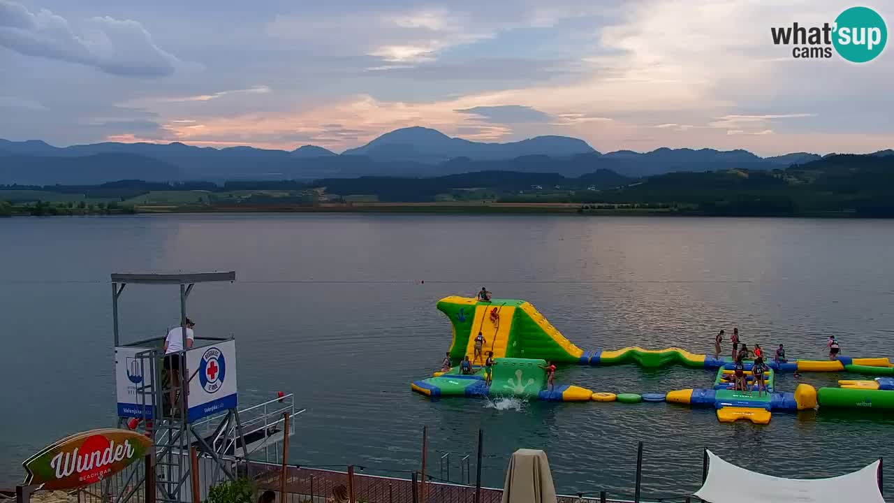 Webcam lago Velenje – Vista en directo desde Velenje Beach
