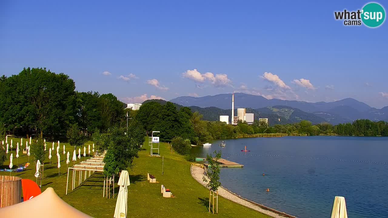Web kamera Velenjsko jezero – Plaža Velenje uživo