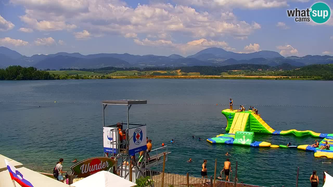 Webcam lago Velenje – Vista en directo desde Velenje Beach