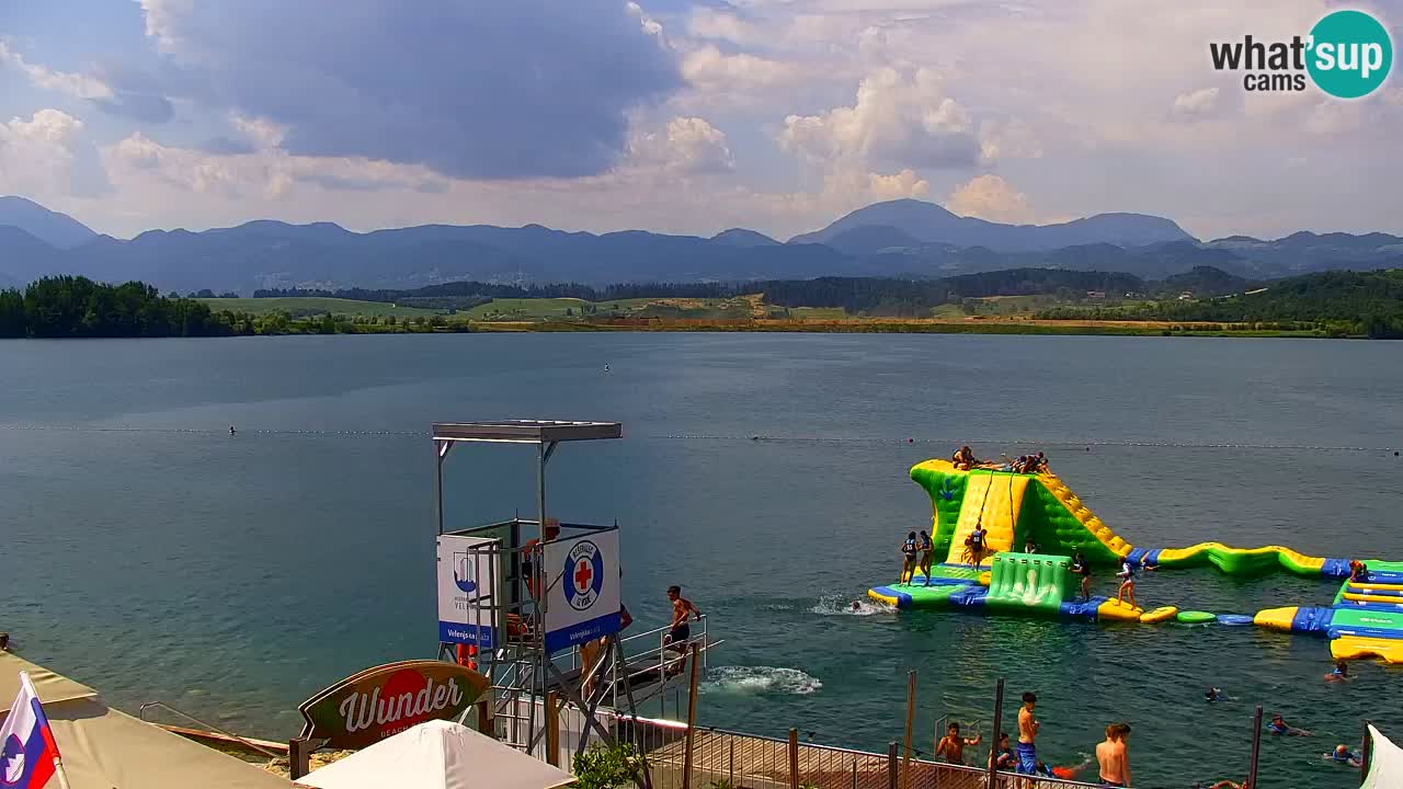 Web kamera Velenjsko jezero – Plaža Velenje uživo
