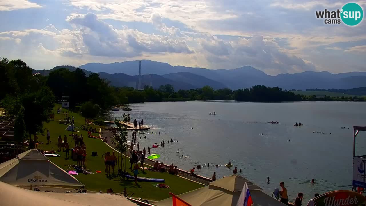 Webcam lac de Velenje – Vue en direct depuis Velenje Beach
